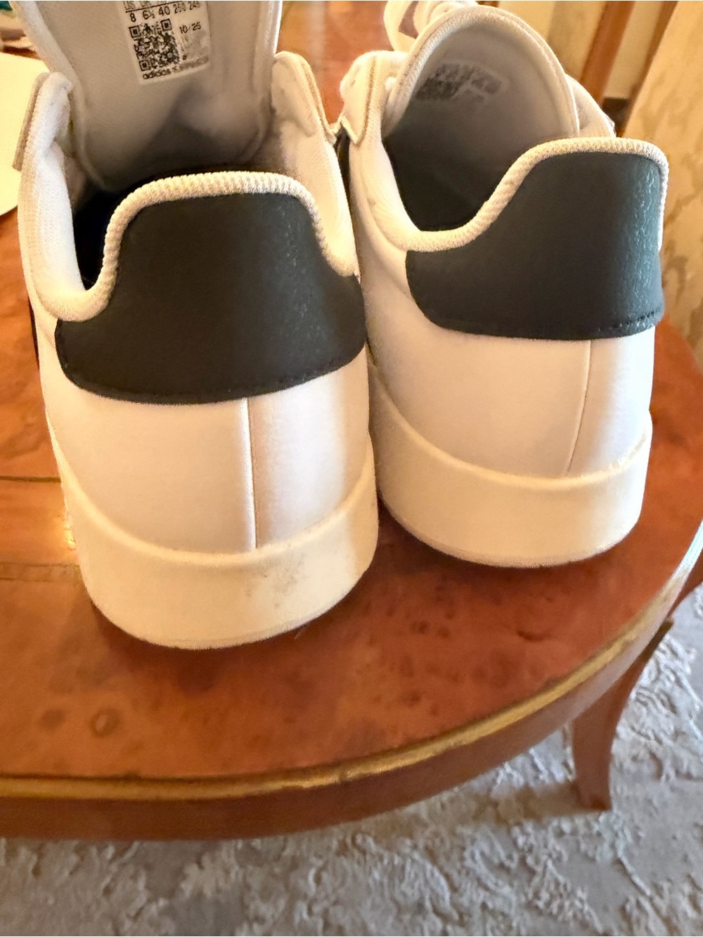 Adidas White & Black Classic Court Sneakers - Picture 5 of 5